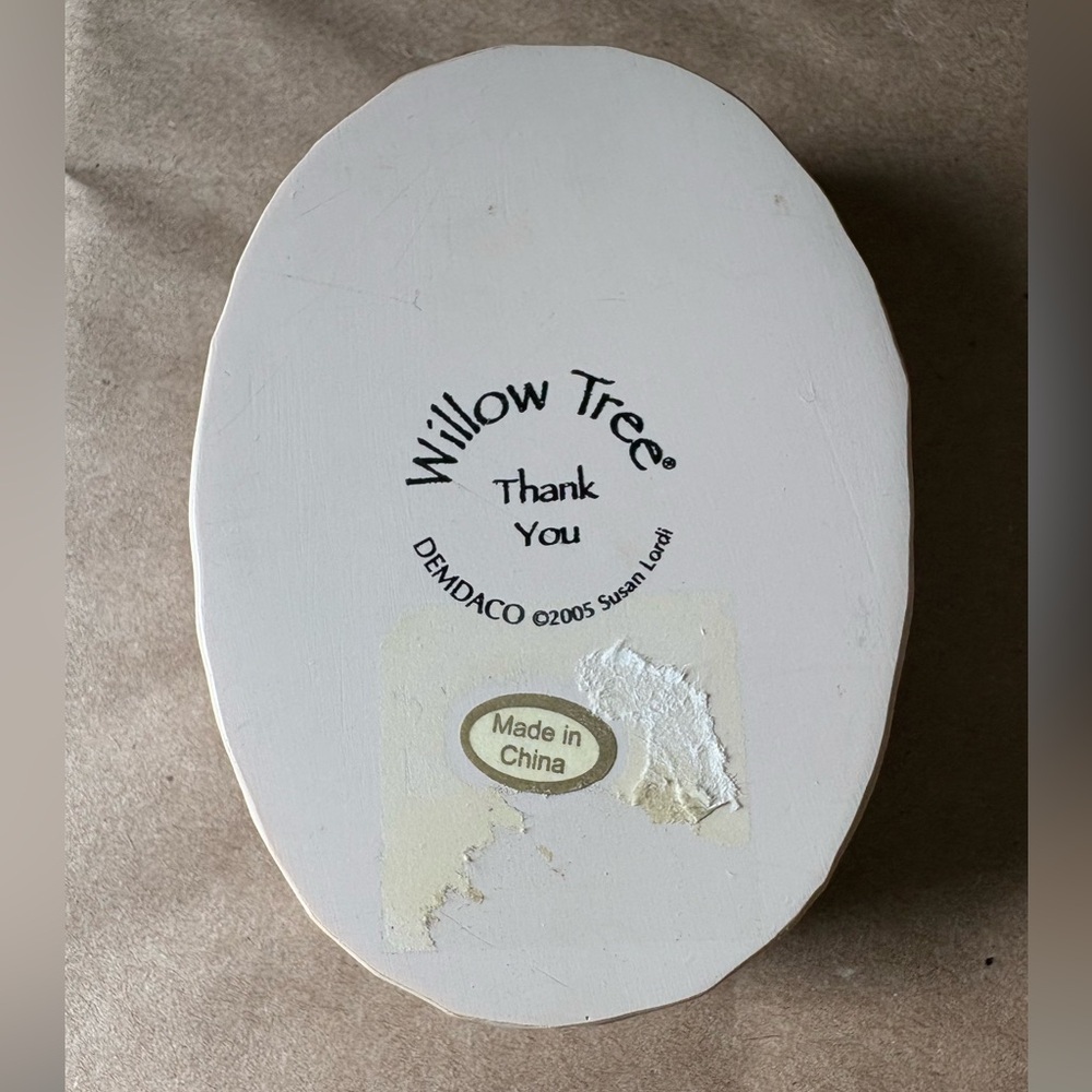 Willow Tree Demdaco Susan Lordi 2005 Thank You Keepsake Trinket Box - Picture 7 of 7